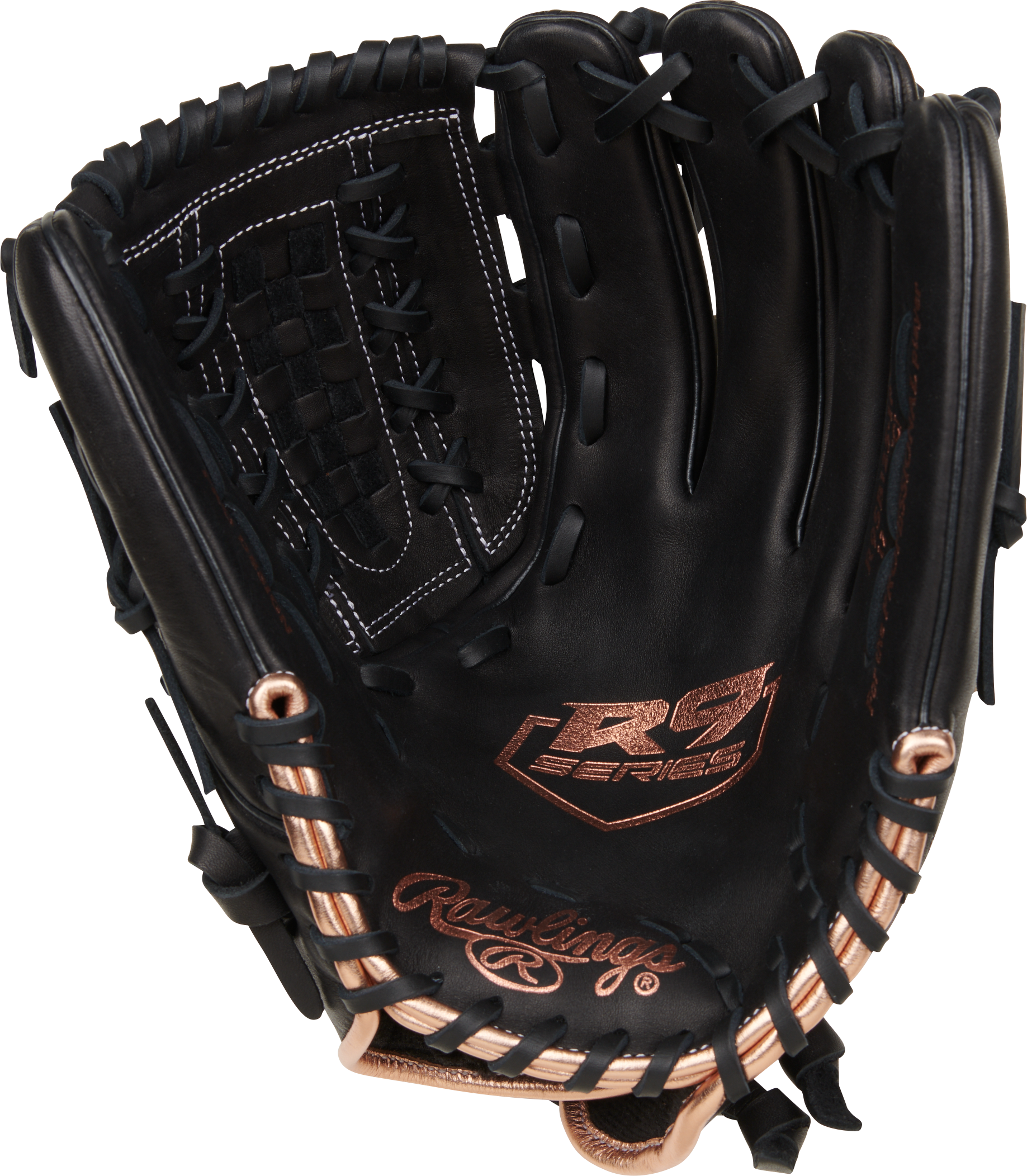 Rawlings R9 Series 12.5-Inch Softball Glove - Right Hand Thrower - Black