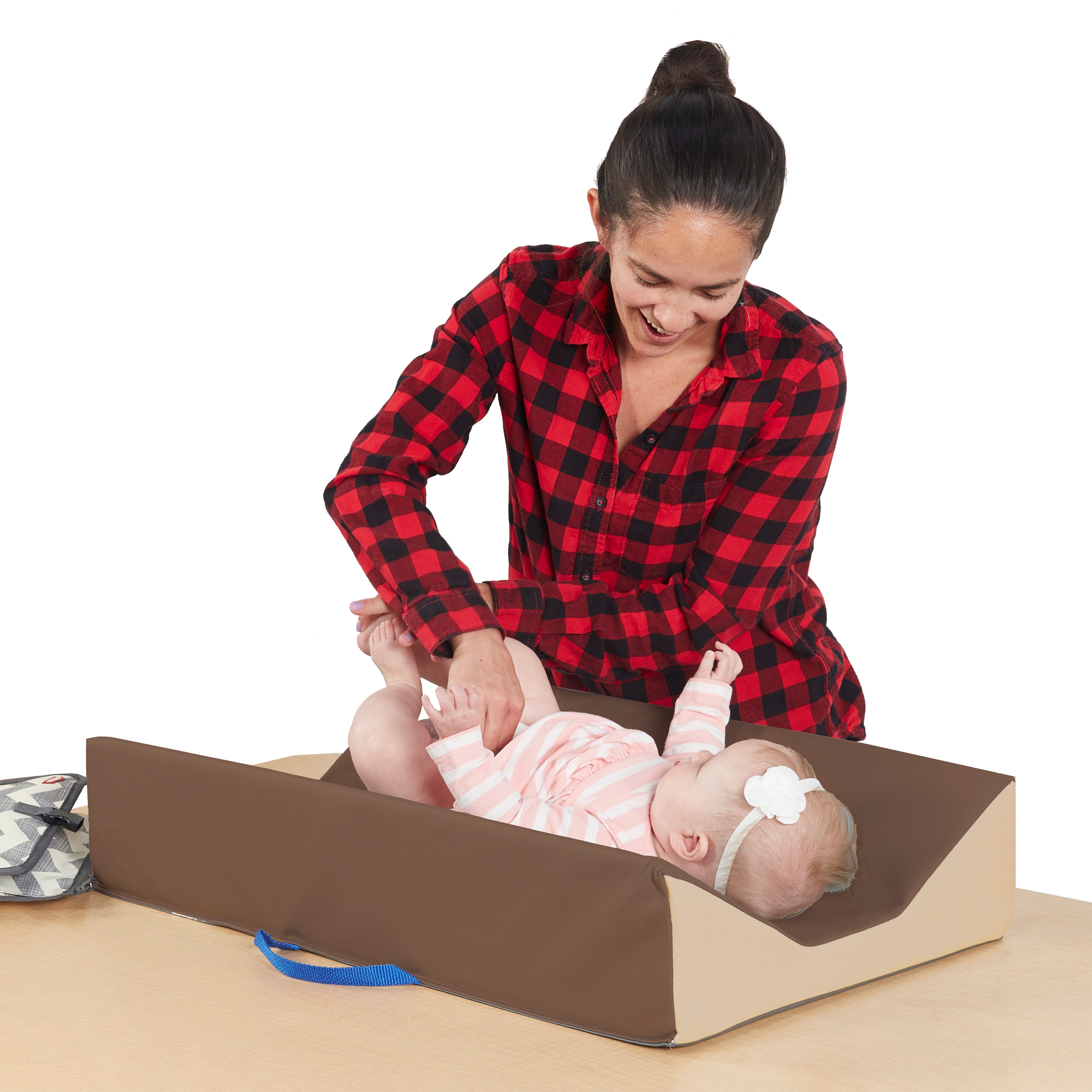 SoftScape Ultra-Soft Baby Changer - Chocolate/Sand