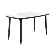Adapte 31" x 50" Rounded Rectangle Dry-Erase Activity Table with Adjustable Tapered Legs - Whiteboard/Navy