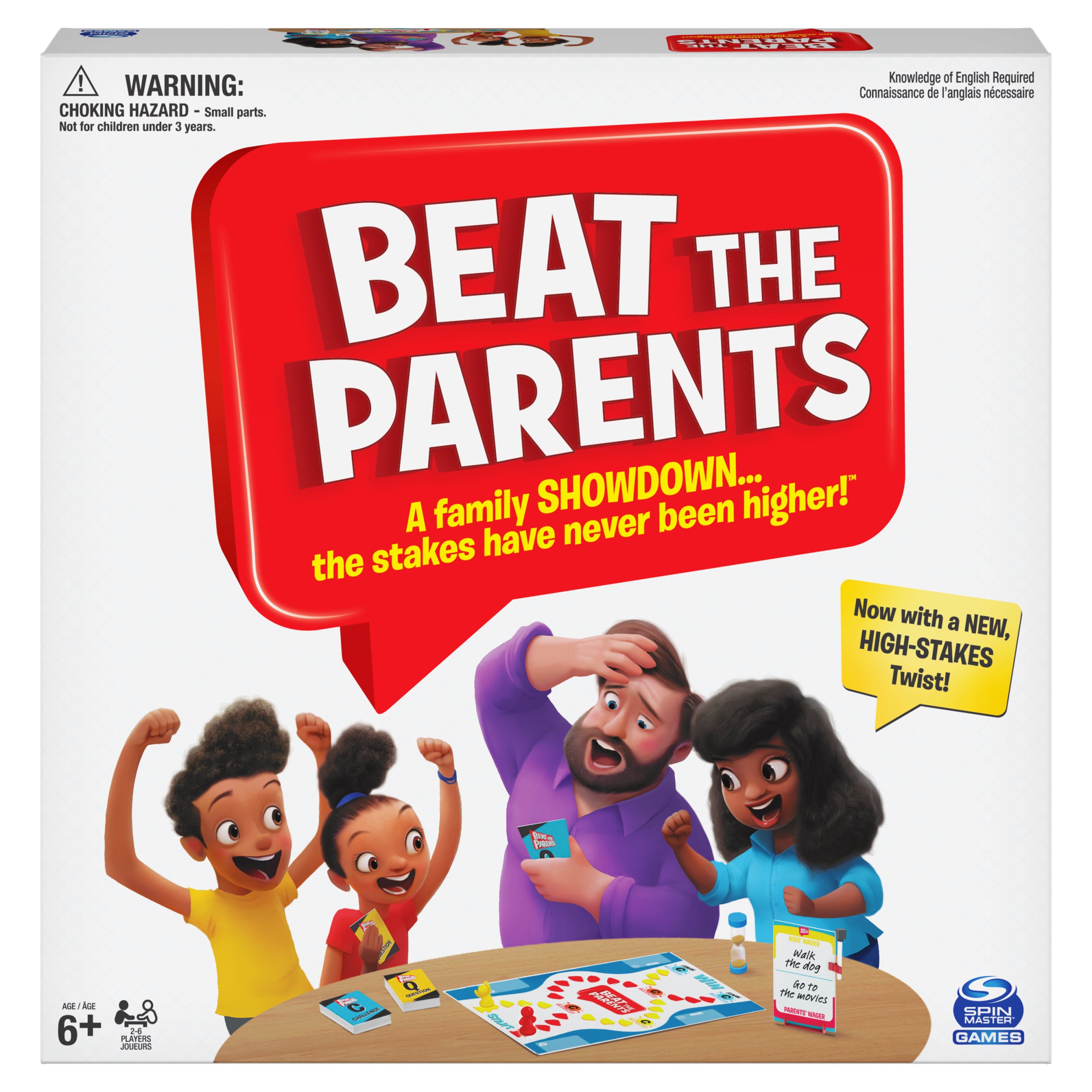 Spin Master Games, Beat the Parents Classic Family Trivia Game, Kids vs Parents for Ages 6 and up