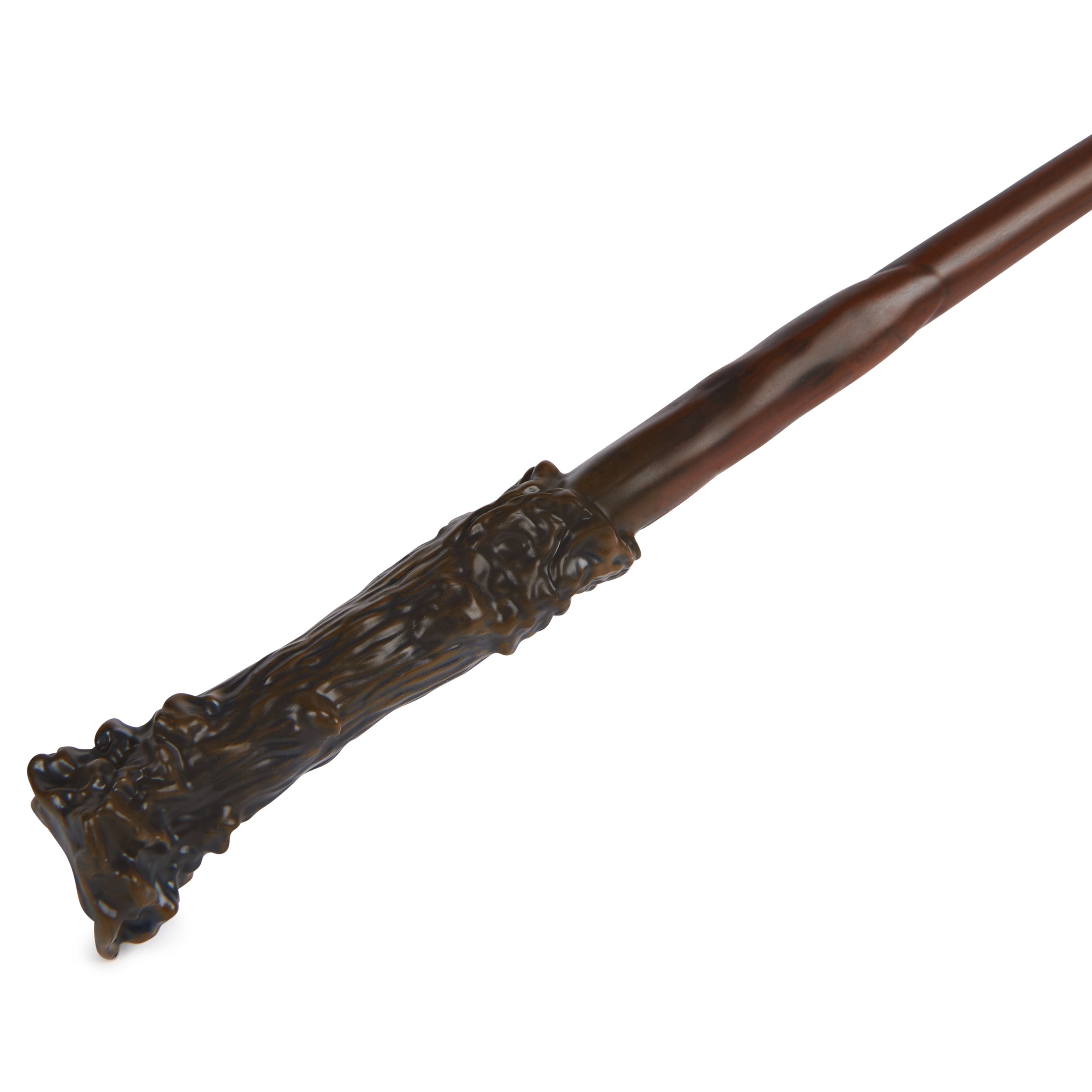 Wizarding World Harry Potter, 12-inch Magical Collector Harry Potter Wand with Stand & Die-cast Icon, Magical Creatures, Accessory for Halloween Costumes