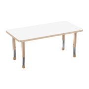24" x 48" Rectangle Dry-Erase Activity Table with Adjustable Chunky Legs - Whiteboard/Sand
