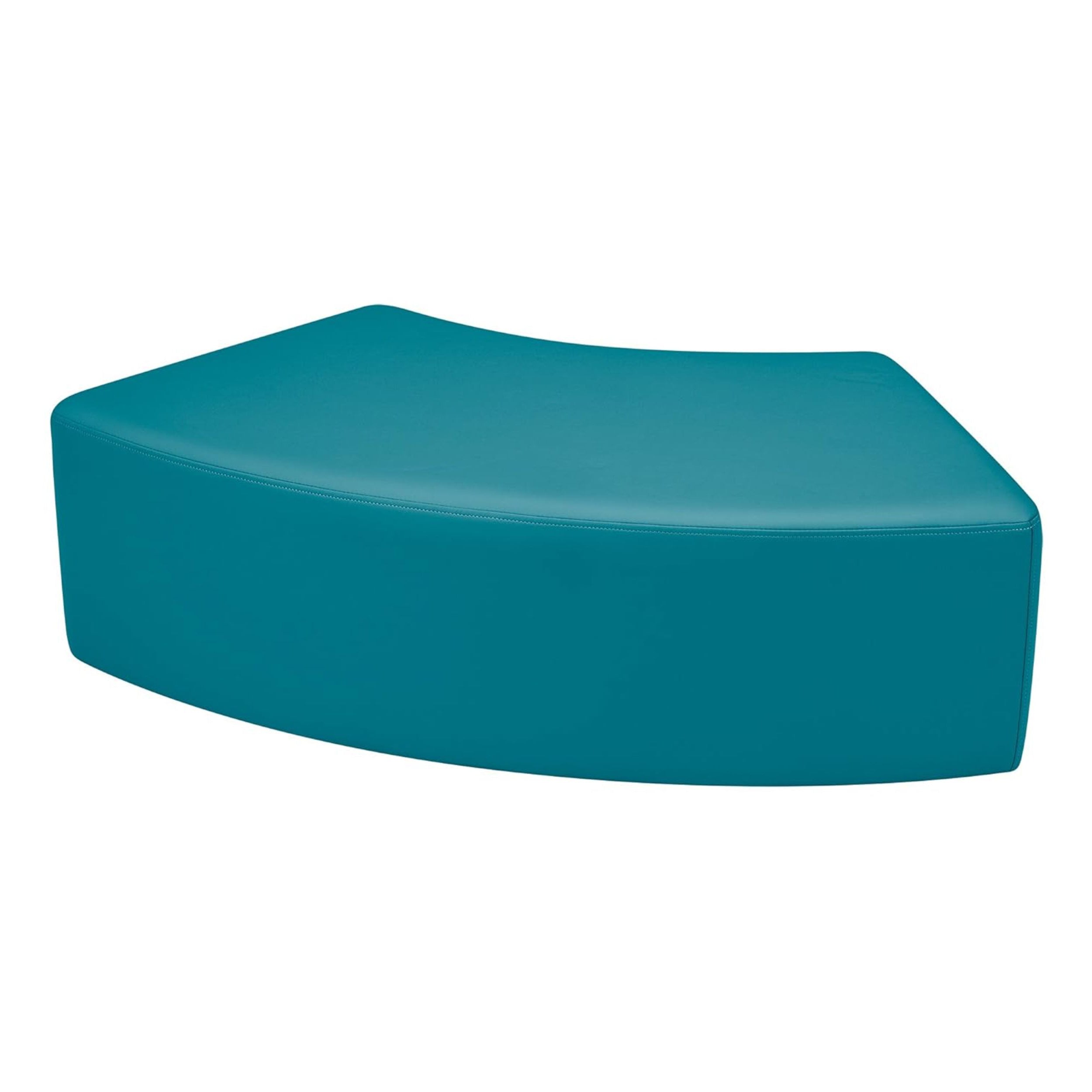 Pro Series Upholstered S Curve Ottoman 12" Height - Teal