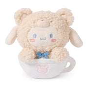 GUND Sanrio Official Hello Kitty and Friends Cinnamoroll Café Latte Teddy Bear Plush, Collectible Plush Toy, Stuffed Animal for Ages 1 and Up, 6”