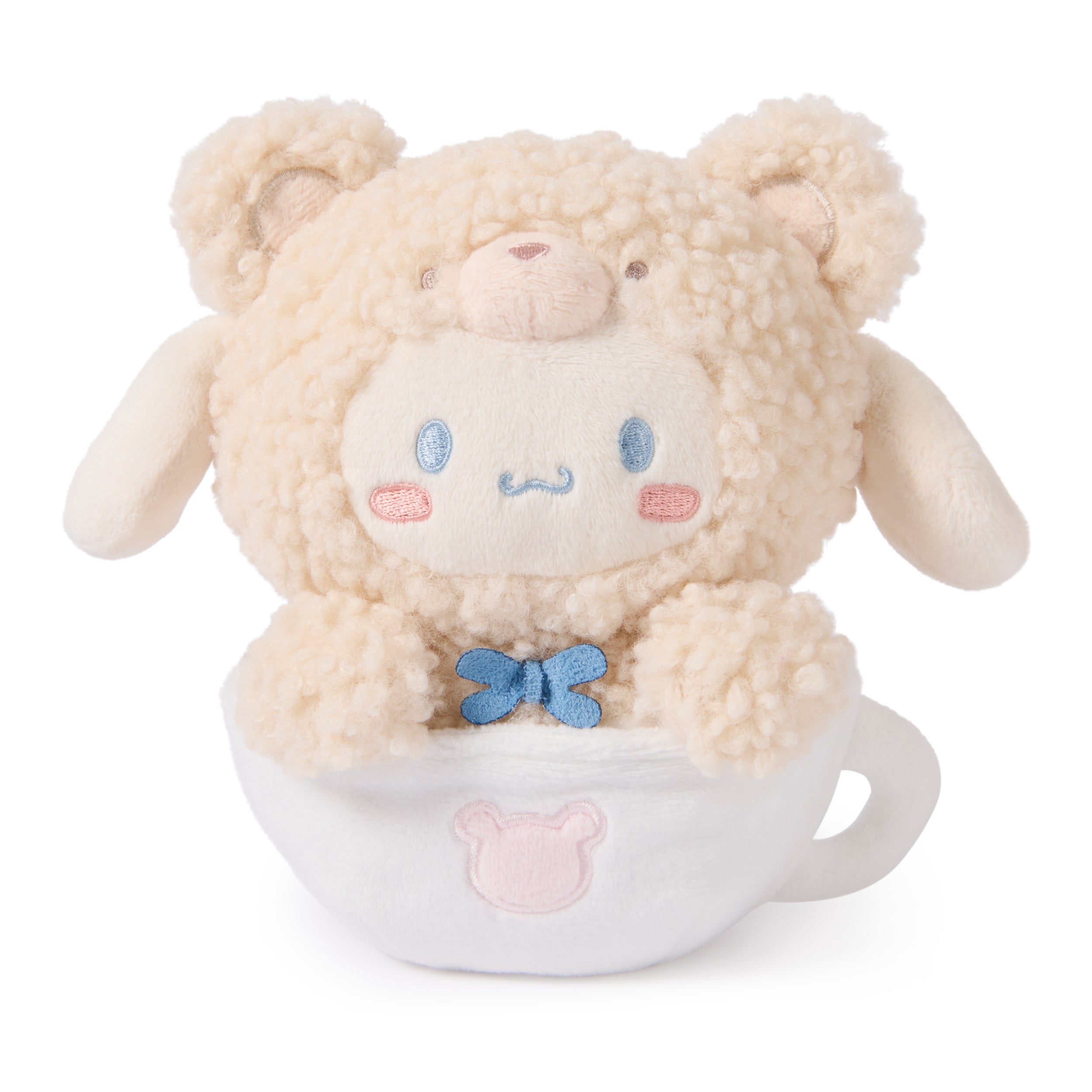 GUND Sanrio Official Hello Kitty and Friends Cinnamoroll Café Latte Teddy Bear Plush, Collectible Plush Toy, Stuffed Animal for Ages 1 and Up, 6”