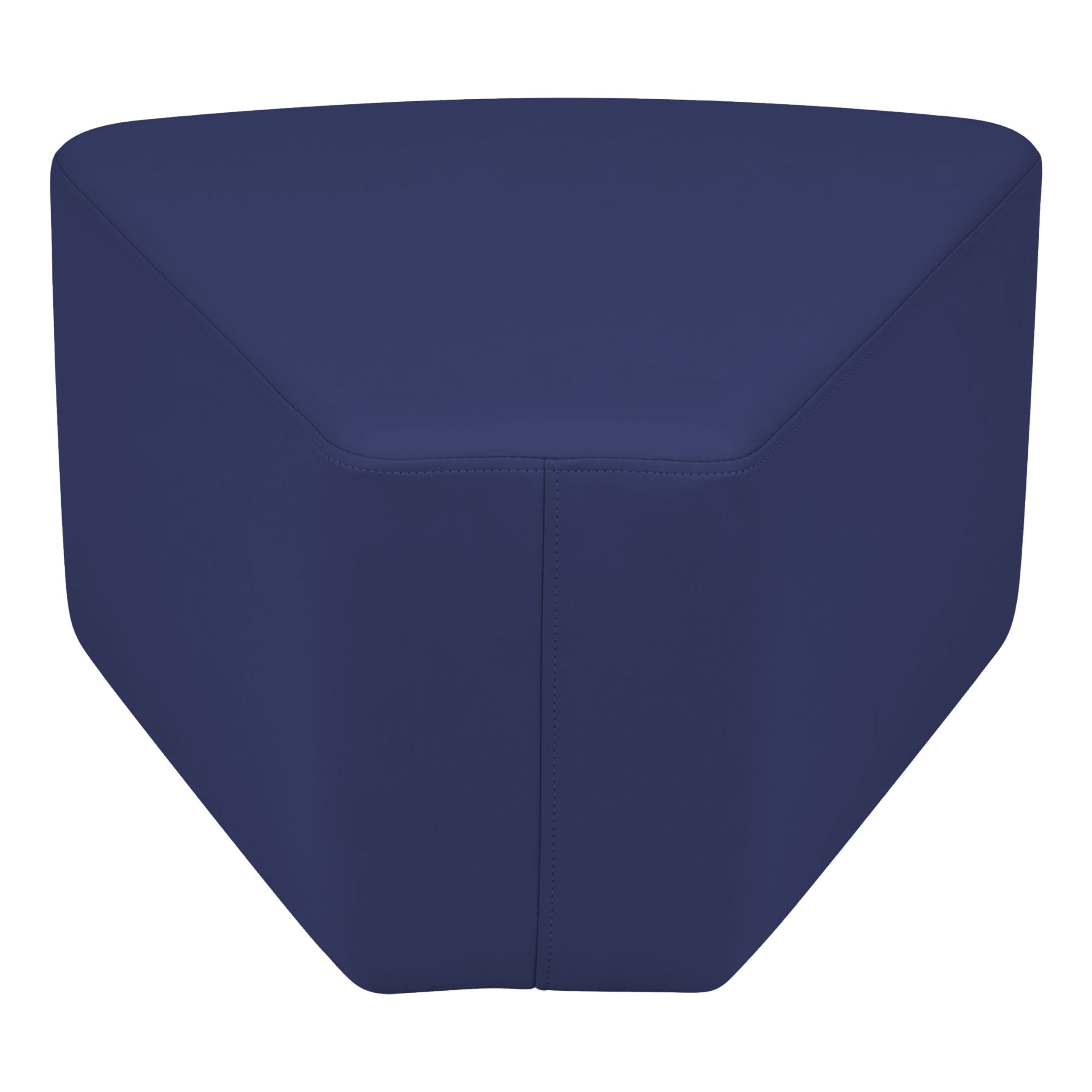 Pro Series Upholstered Wedge Ottoman 12" Height - Navy