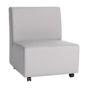 Pro Series Upholstered Armless Mobile Chair - Gray