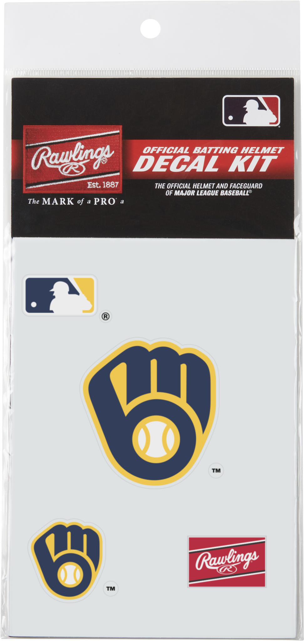 Rawlings Mlb Replica Decal Kits - Milwaukee Brewers