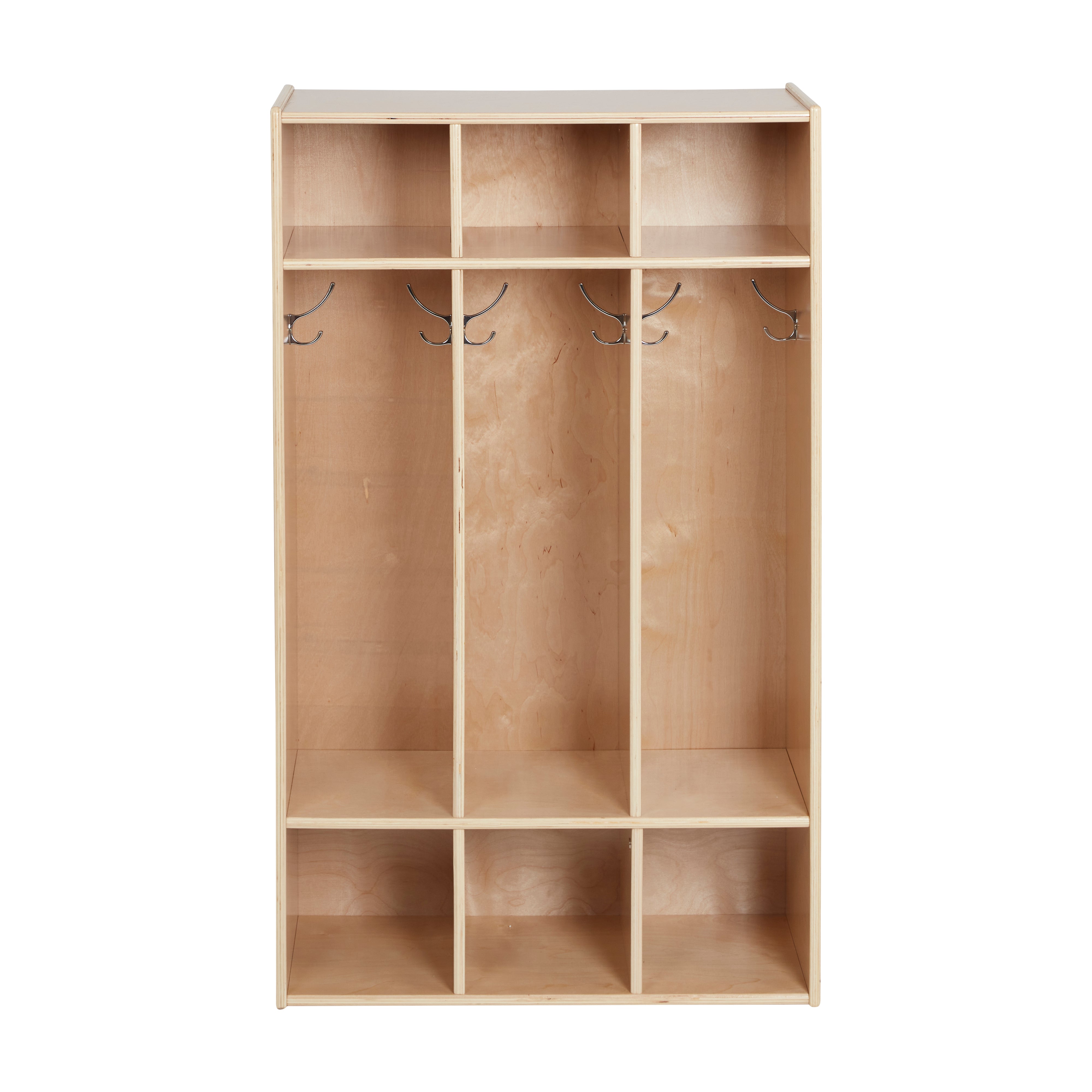 Streamline 3-Section Coat Locker - Natural