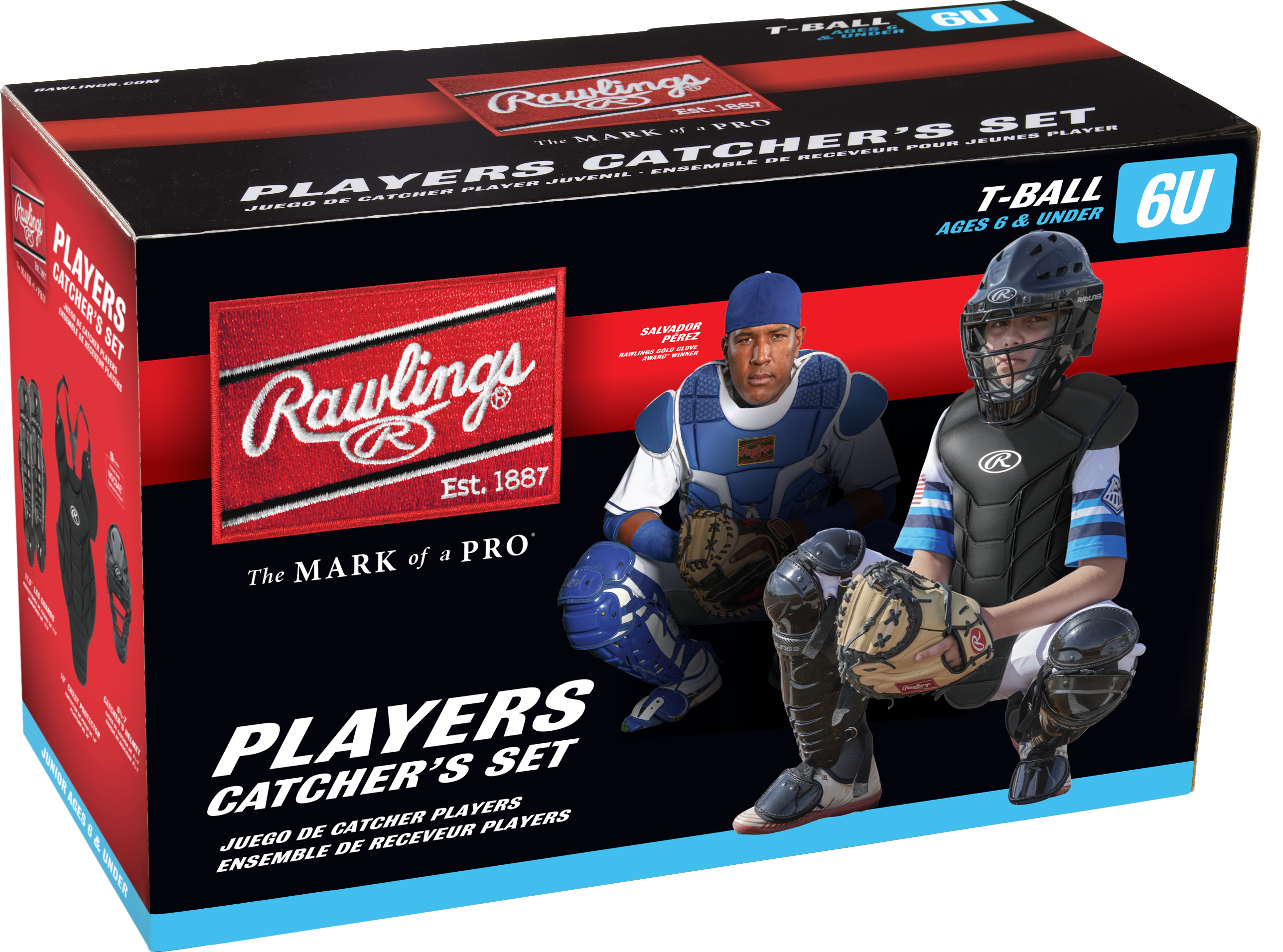 Rawlings Players Series 2.0 T-Ball Catchers Set - Black