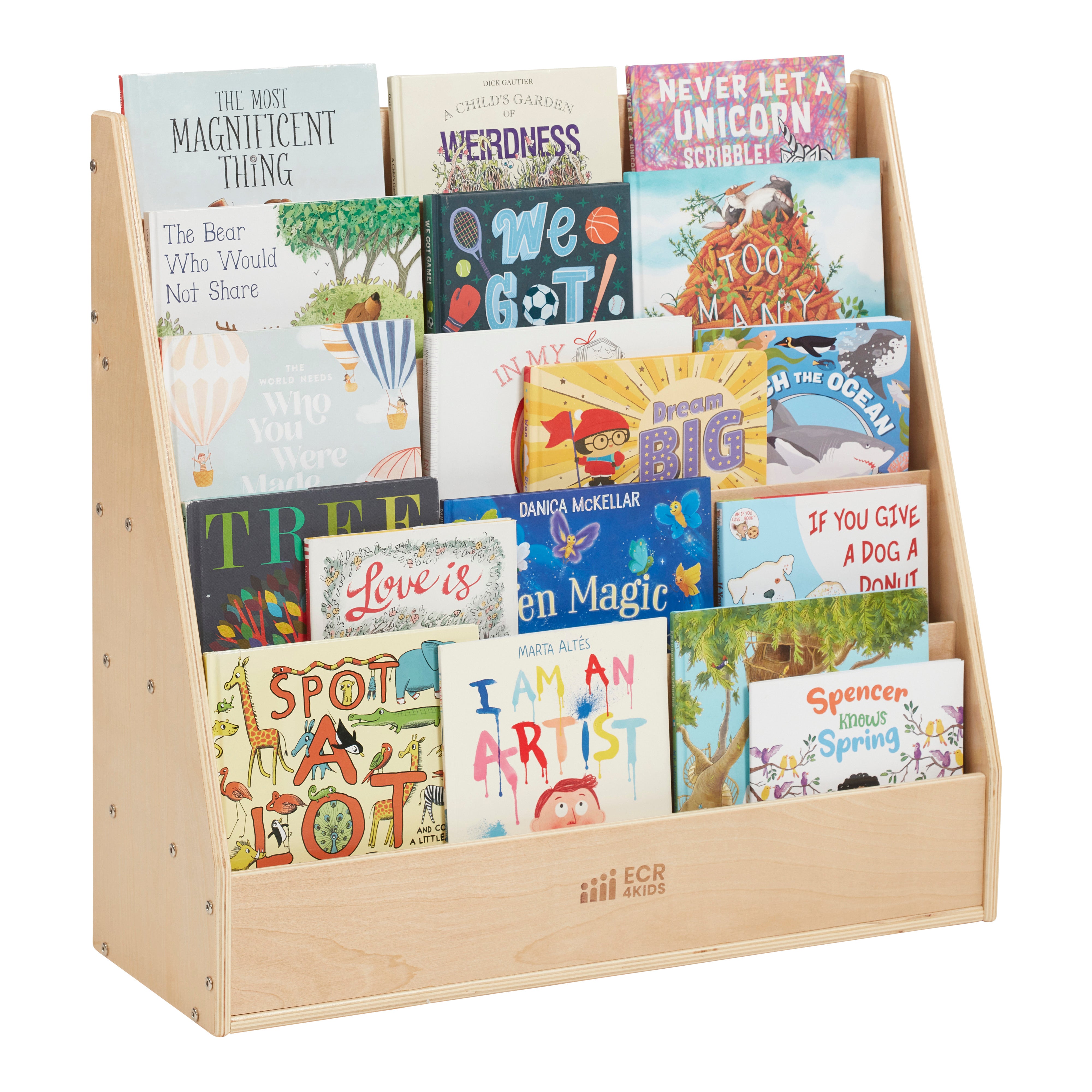 Streamline Single-Sided Book Display - Natural