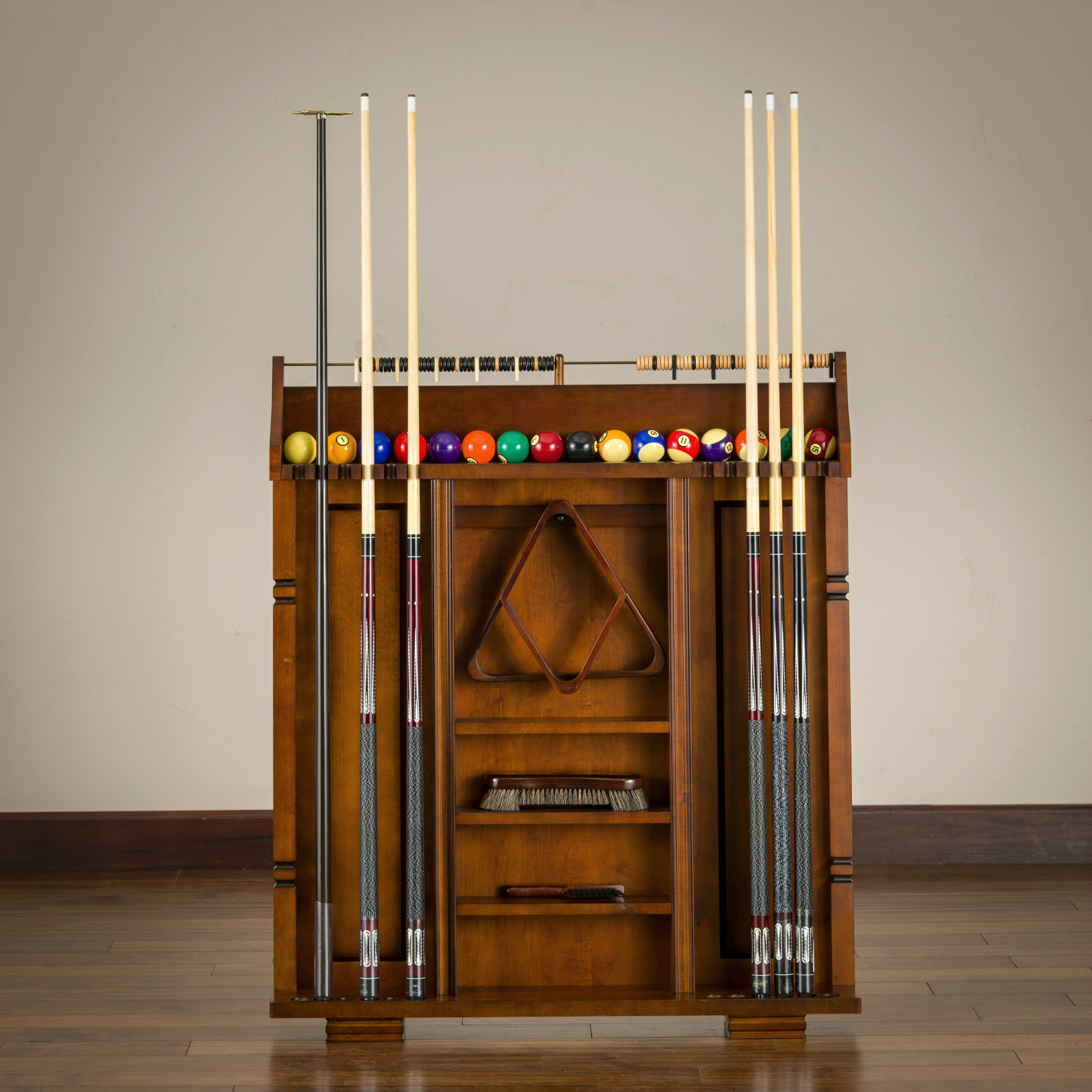 American Heritage® Providence Rack, Sable (cues and balls not included)