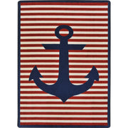 Safe Mooring 5'4" x 7'8" area rug in color Blue