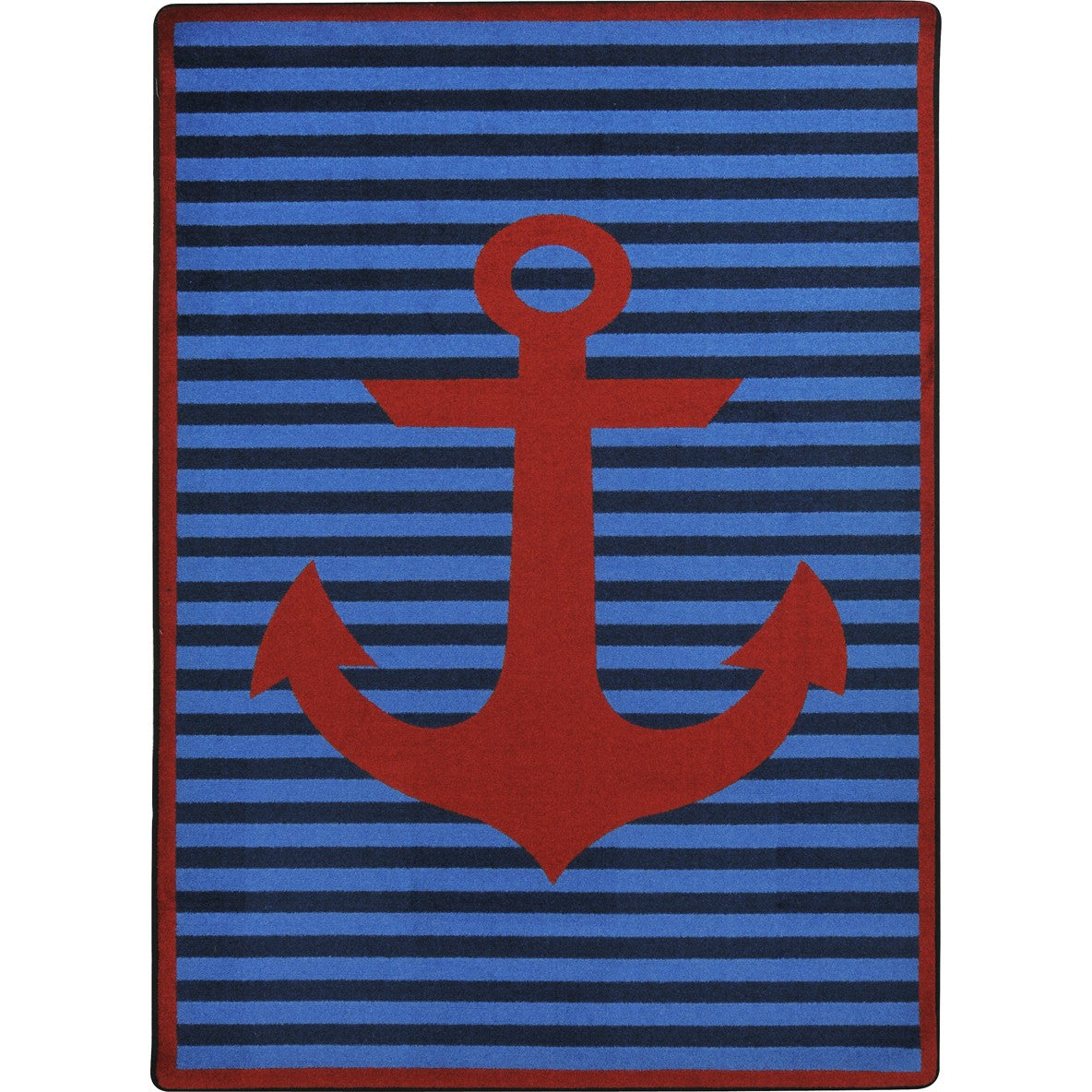 Safe Mooring 10'9" x 13'2" area rug in color Red
