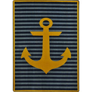 Safe Mooring 3'10" x 5'4" area rug in color Yellow