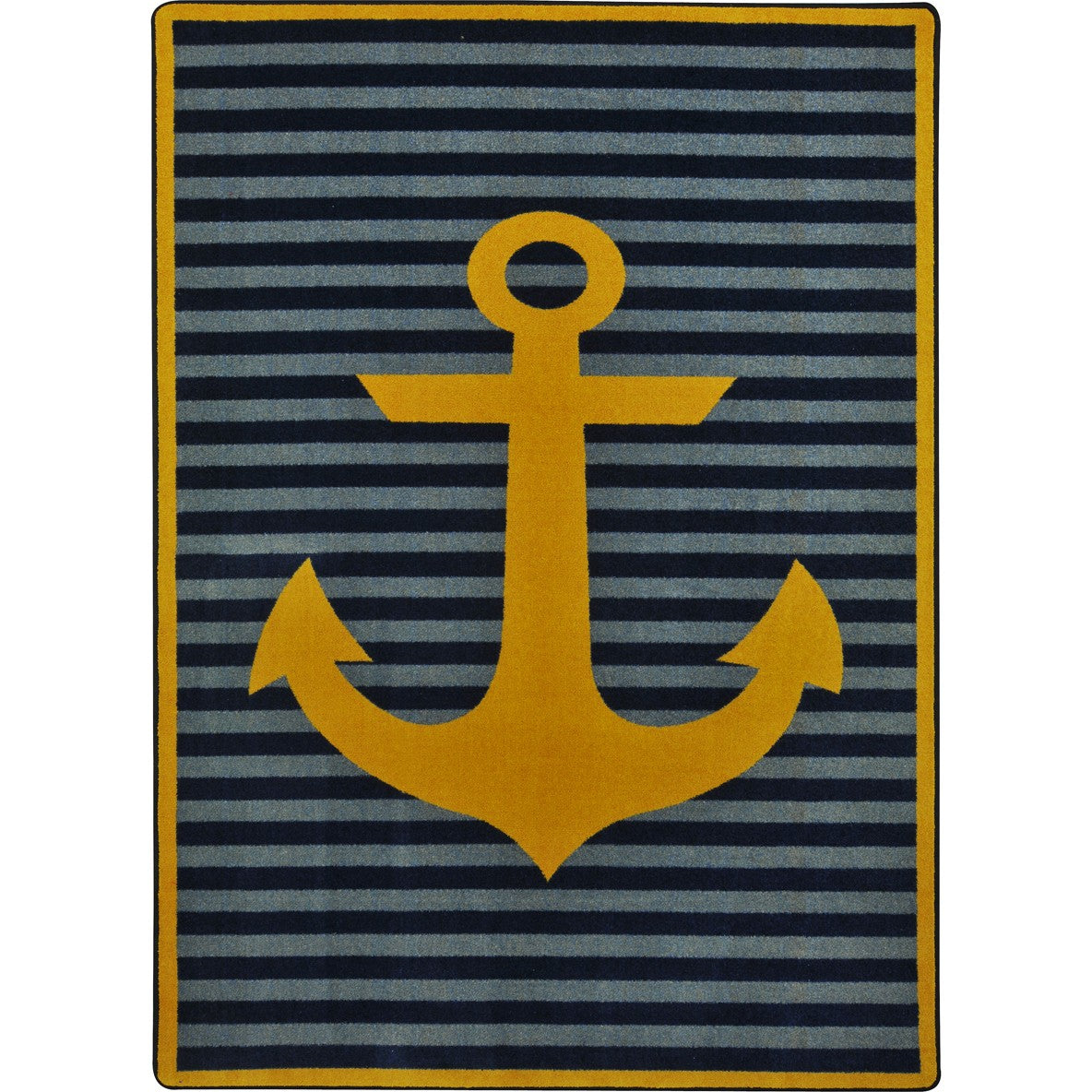 Safe Mooring 7'8" x 10'9" area rug in color Yellow