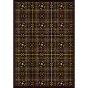 Saint Andrews 3'10" x 5'4" area rug in color Bark Brown