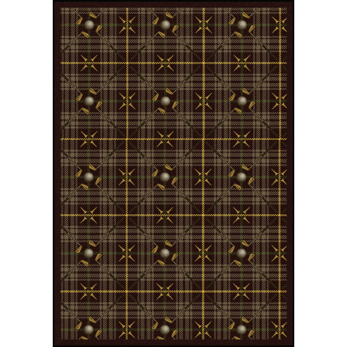 Saint Andrews 10'9" x 13'2" area rug in color Bark Brown