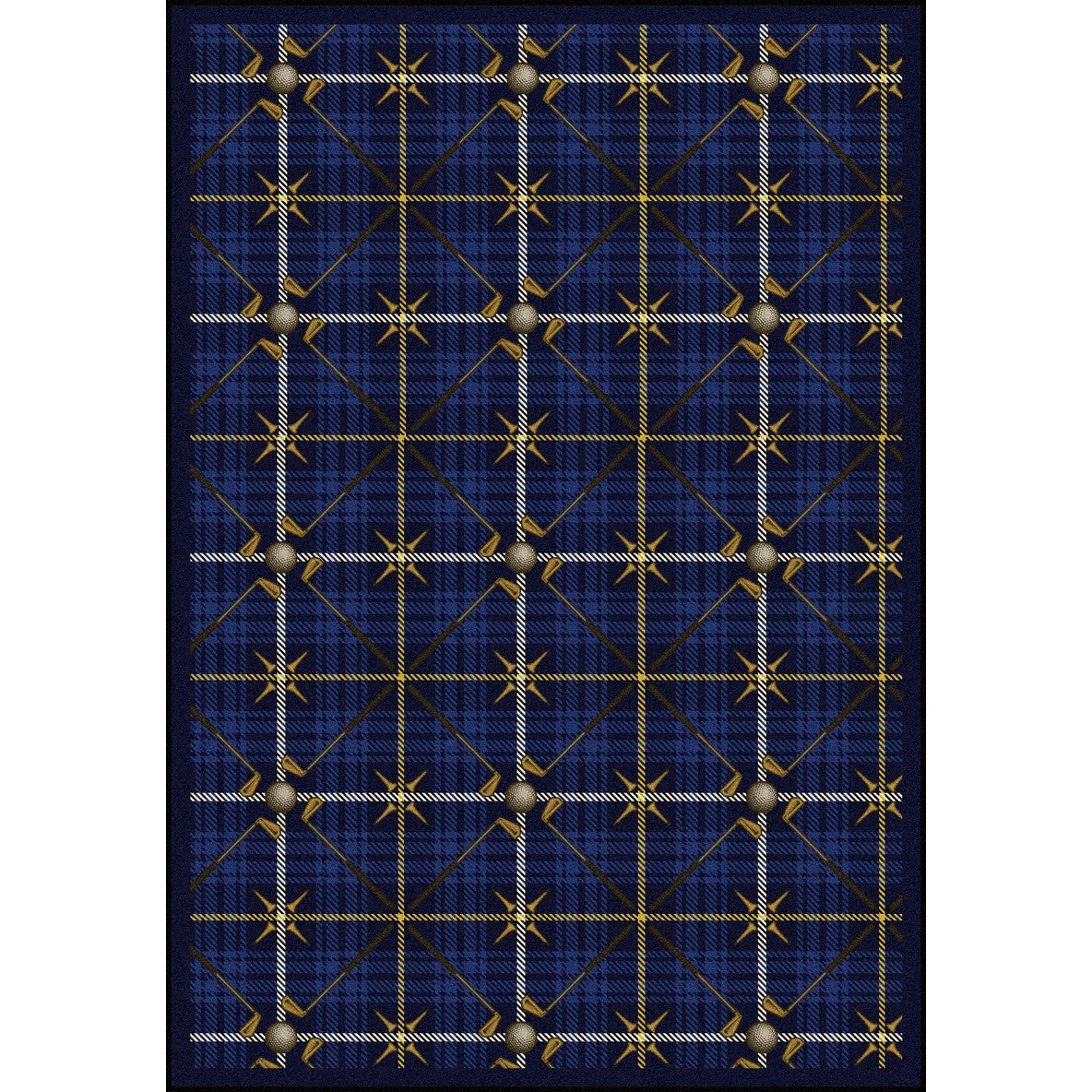 Saint Andrews 7'8" x 10'9" area rug in color Seaside Blue