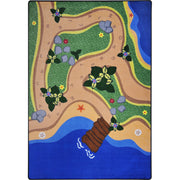 Sandy Shores 5'4" x 7'8" area rug in color Multi