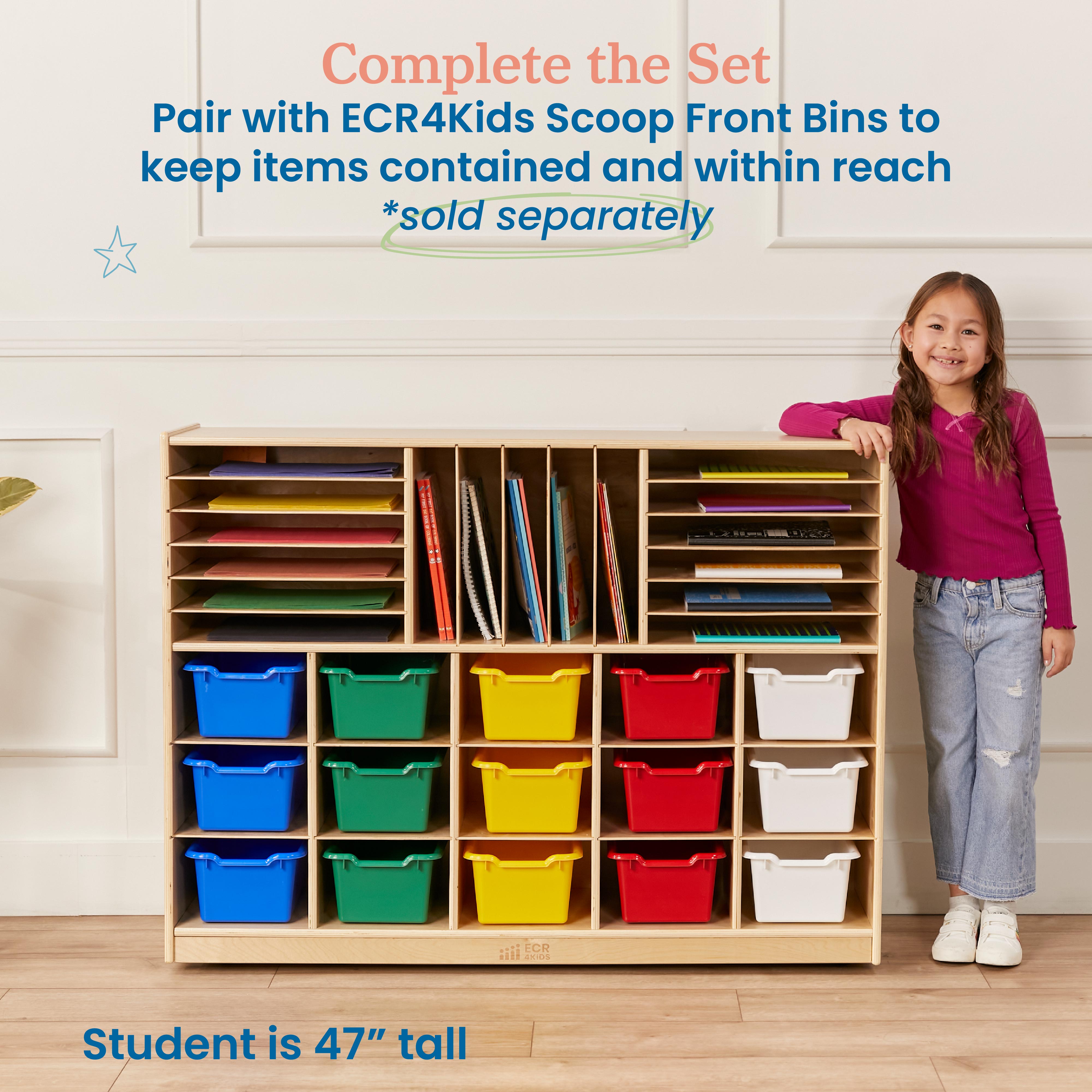 Multi-Section Storage Cabinet - Natural