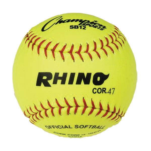12" Synthetic Leather Cork Core Softball