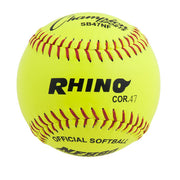 11" Leather Poly Core Softball, NFHS Approved