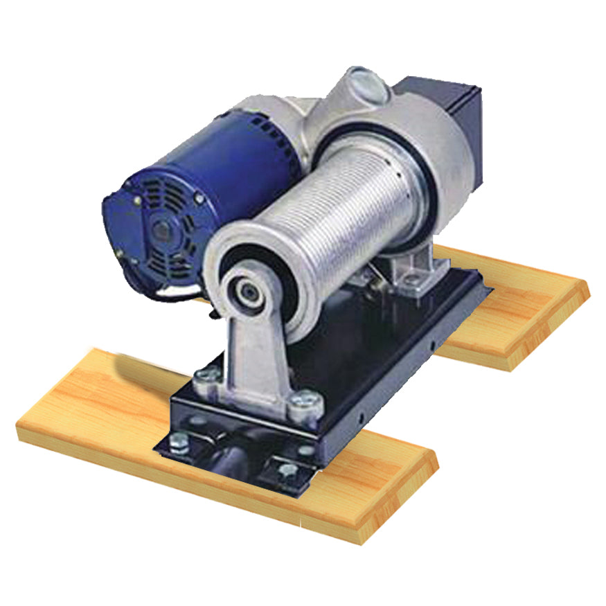 Electric Backstop Winch with Key Switch and Wood Mounting Kit