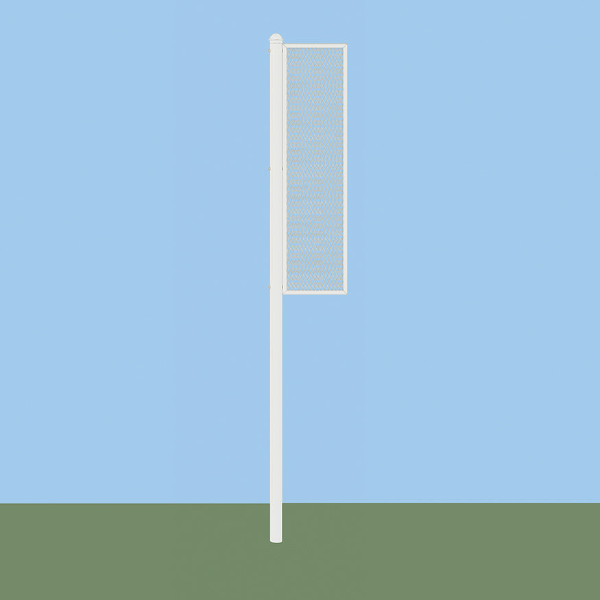 Foul Poles - 12 ft. - Softball (Collegiate) (Semi-Permanent) (Orange)
