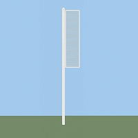 Foul Poles - 12 ft. - Softball (Collegiate) (Surface Mount) (Orange)