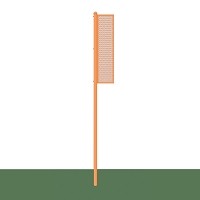 Foul Poles - 12 ft. - Softball (Collegiate) (Surface Mount) (White)
