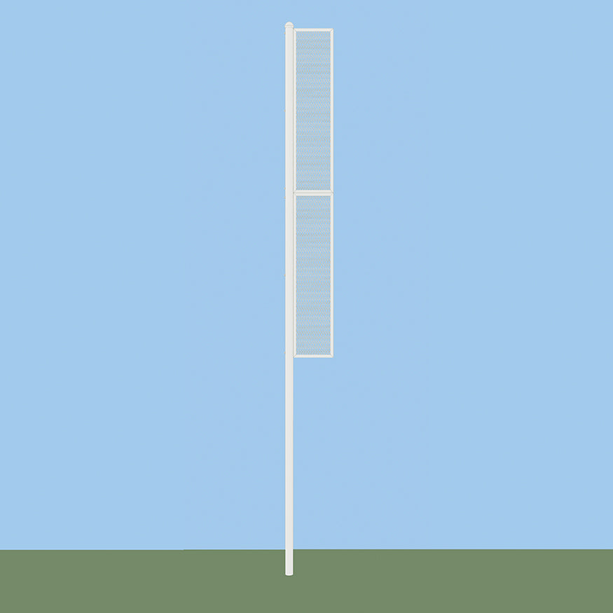 Foul Poles - 20 ft. - Softball (Collegiate) (Semi-Permanent) (White)