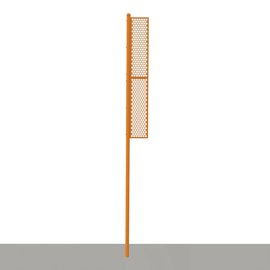Foul Poles - 20 ft. - Softball (Professional) (Surface Mount) (Orange)