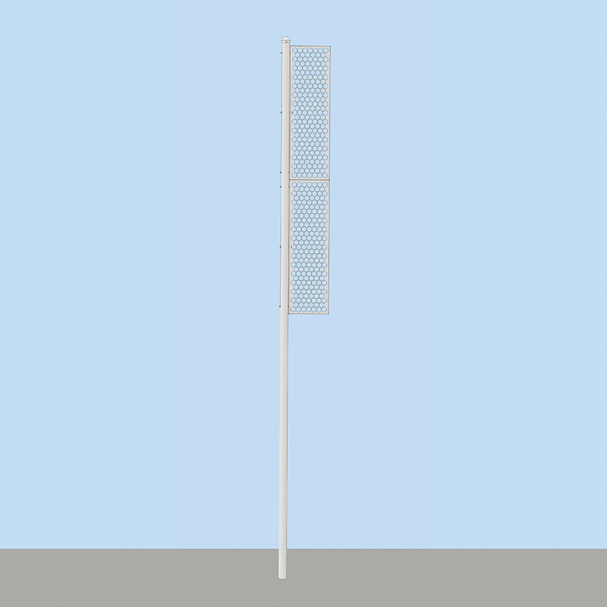 Foul Poles - 20 ft. - Softball (Professional) (Surface Mount) (White)
