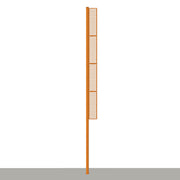 Foul Poles - 30 ft. - Softball (Professional) (Surface Mount) (Orange)