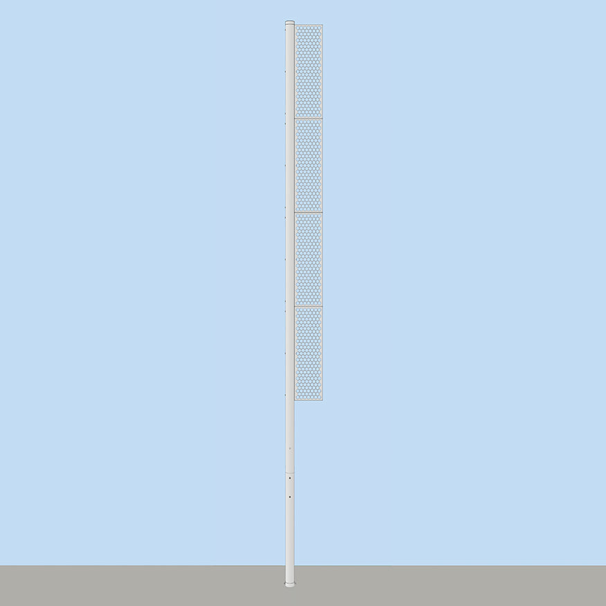 Foul Poles - 30 ft. - Softball (Professional) (Semi-Permanent) (Orange)