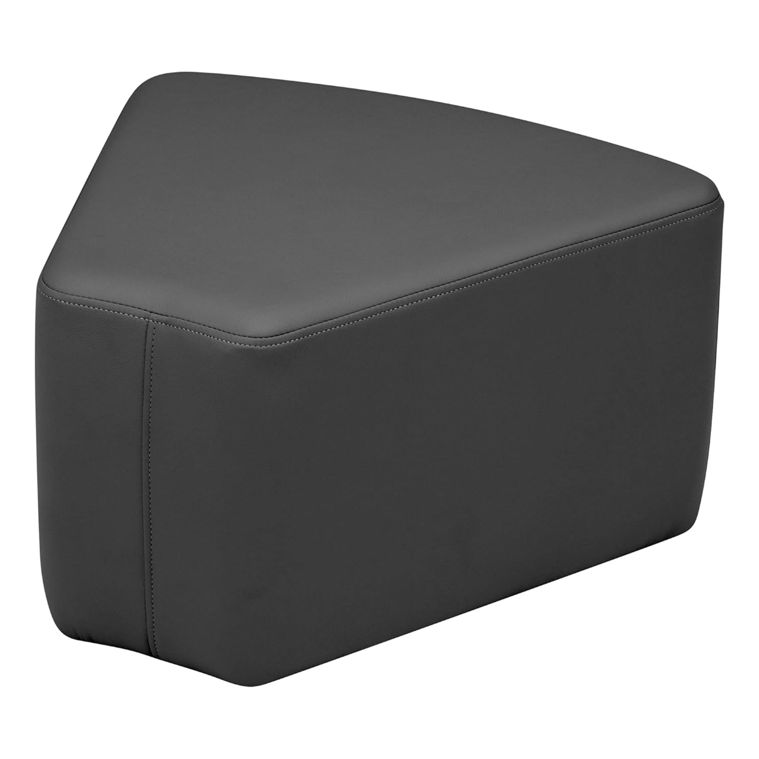 Pro Series Upholstered Wedge Ottoman 12" Height - Black