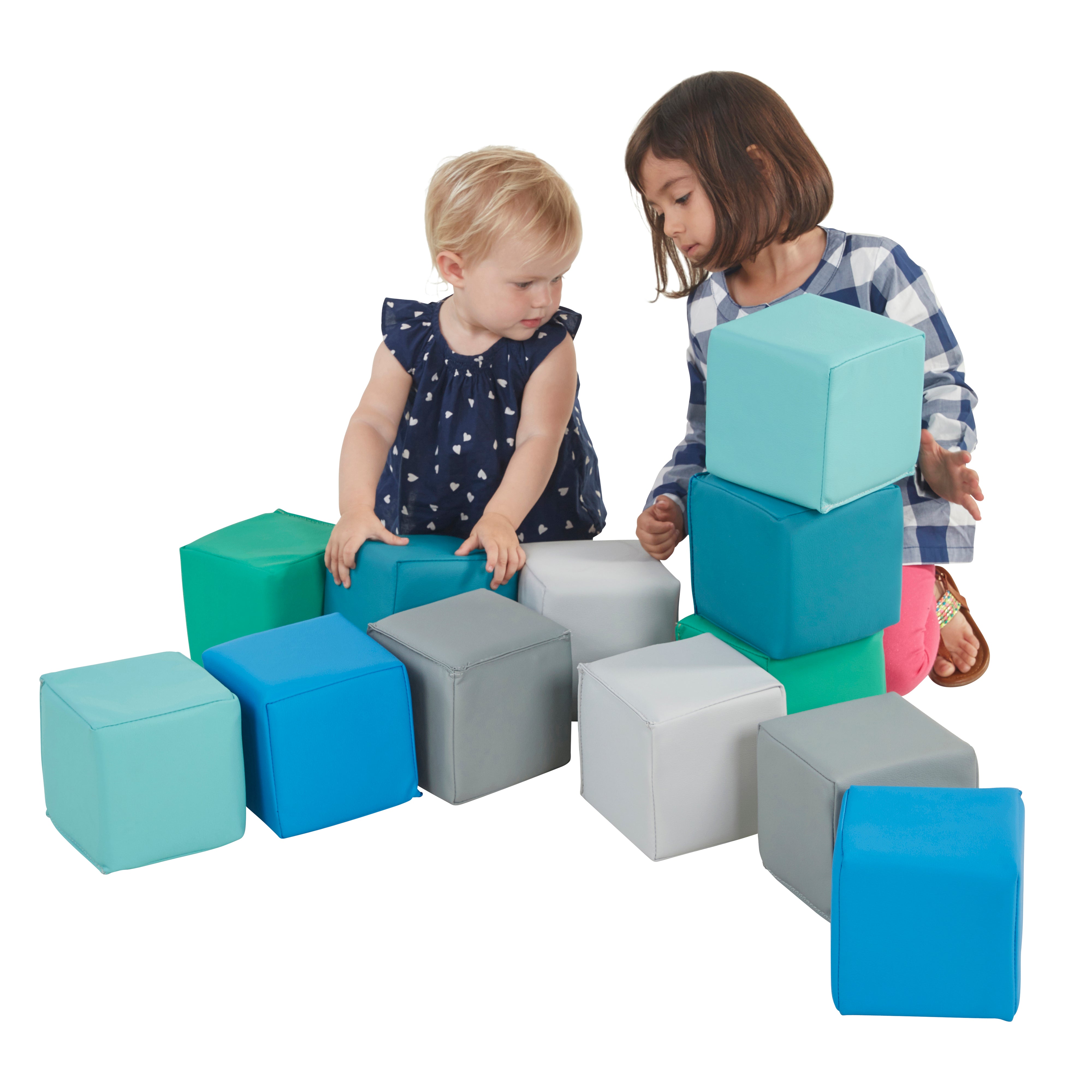SoftZone Patchwork Toddler Blocks - Contemporary
