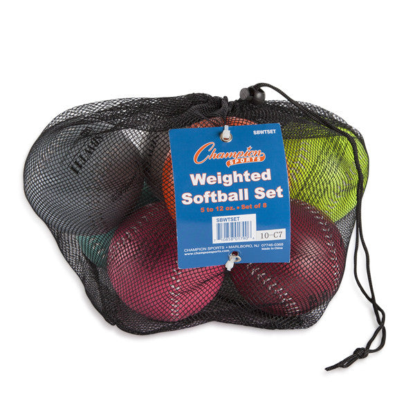 Weighted Training Softball Set of 8