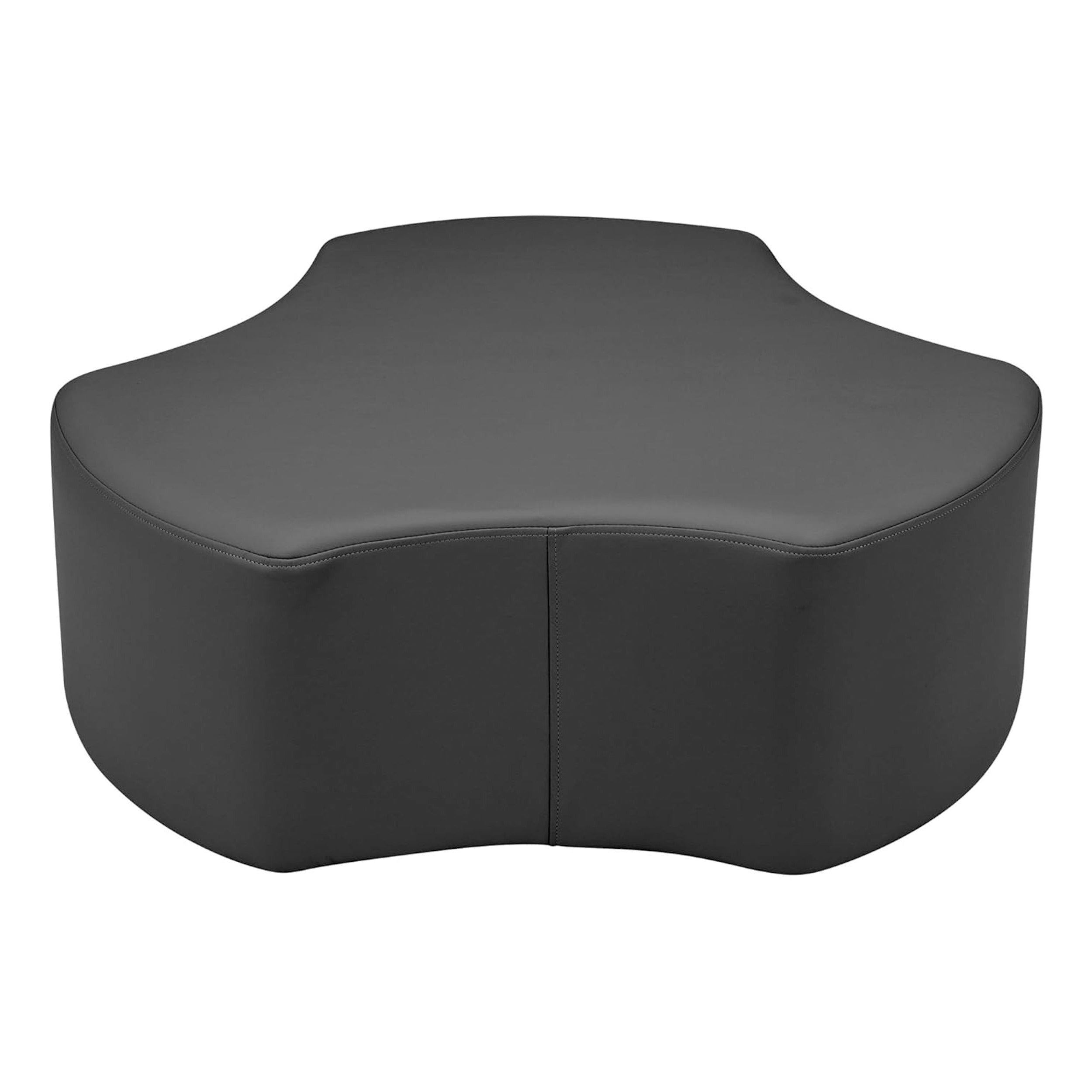 Pro Series Upholstered Cog Ottoman 12" Height - Black