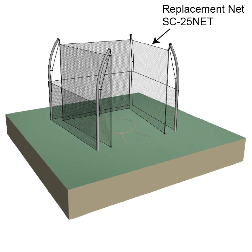 Shot Cage - Field and Track - 34.92 Degree Throwing Sector Replacement Net