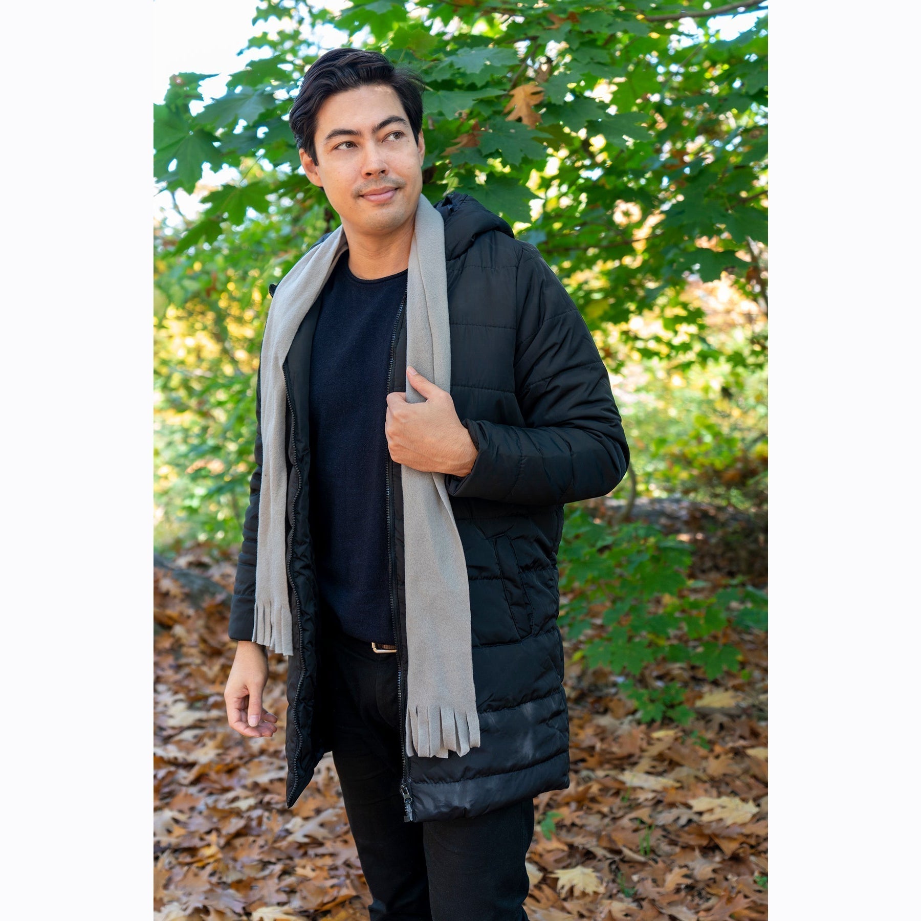Adult Fleece Scarves 60" x 8" With Fringe - Assorted Colors - 100 in the Pack