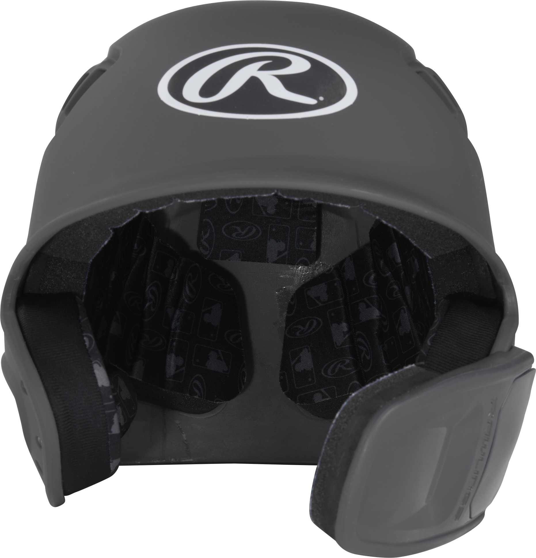 Rawlings R16 Matte Senior 1-Tone Baseball Helmet With Reversible Extension - Graphite