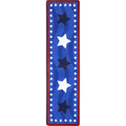 Pride of Country 2'1" x 7'8" Runner area rug in color Multi