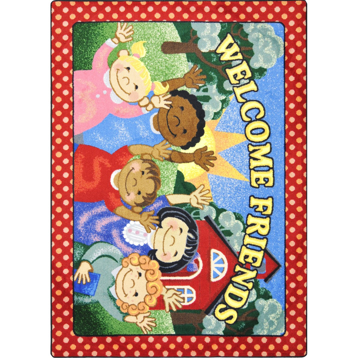 School Days 5'4" x 7'8" area rug in color Multi