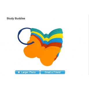 Study Buddies-Book Rings, 100 ct + ring, 3"x9" 12 colors, 2 holes, 2 rings