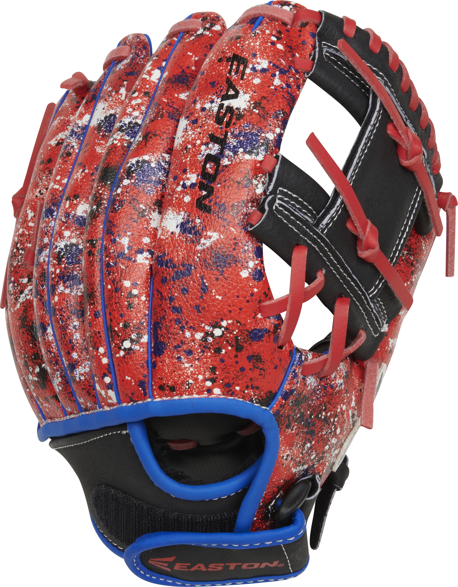 Easton Havoc Series 10.5-Inch Baseball Glove - Right Hand Thrower - Black/Scarlet/Royal