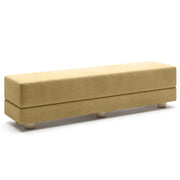 Jaxx Camden Convertible Bed Bench / Fold-Out Twin Guest Bed, Camel