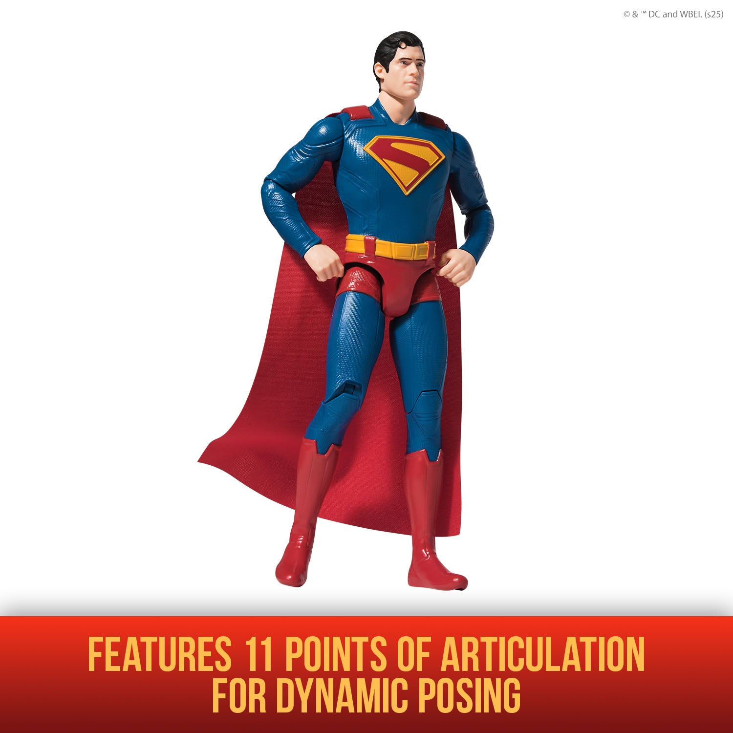 DC Comics, SUPERMAN 12-inch Superhero Action Figure, Kids Toys for Boys and Girls Pretend Play, For Ages 4 and Up