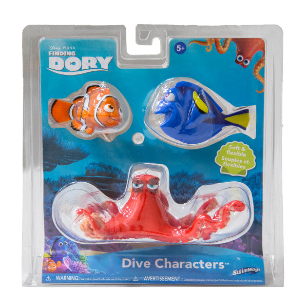 SwimWays Disney Finding Dory Dive Characters Diving Toys 3-Pack, Bath Toys & Pool Party Supplies for Kids Ages 5 and Up